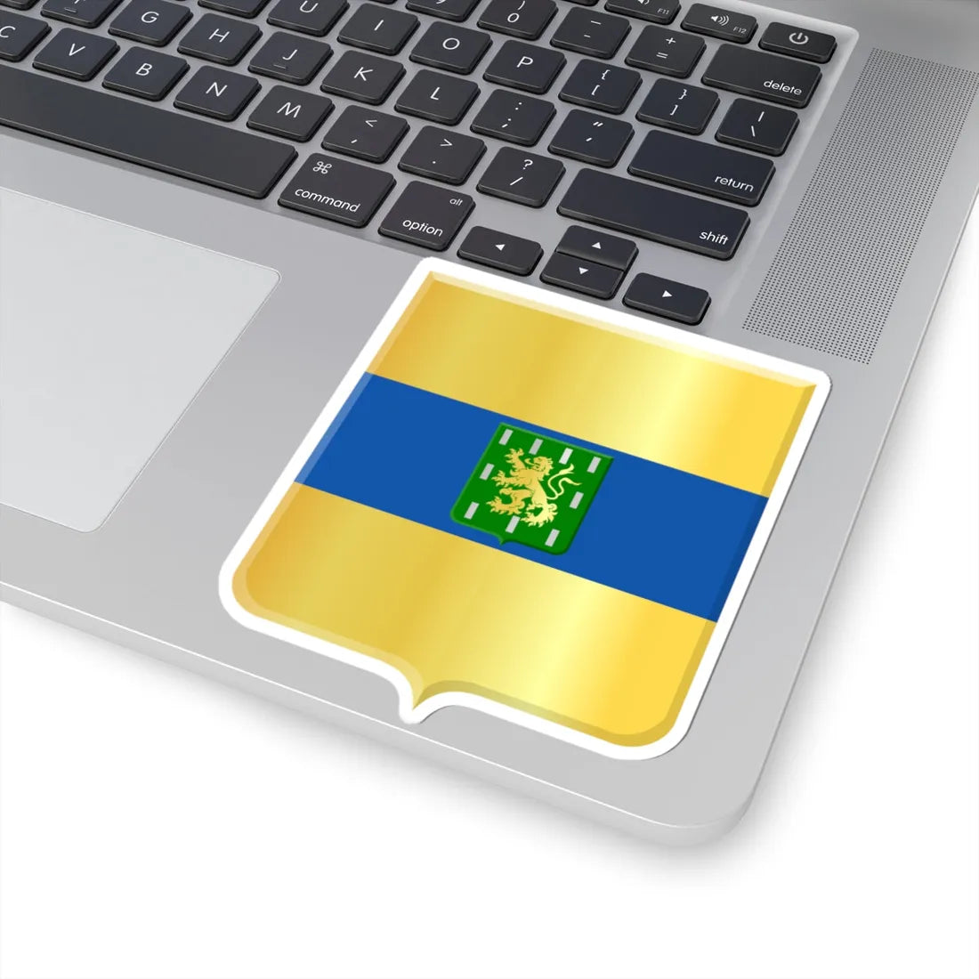 Dour wapen (Belgium) (Coat of Arms) STICKER Vinyl Kiss-Cut Decal - The Sticker Space