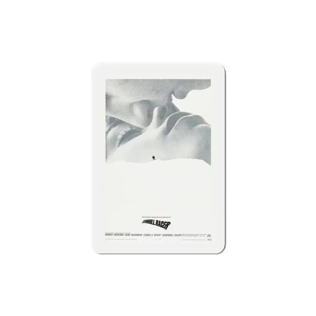 Downhill Racer 1969 Movie Poster Refrigerator Magnet 5 Inch - The Sticker Space