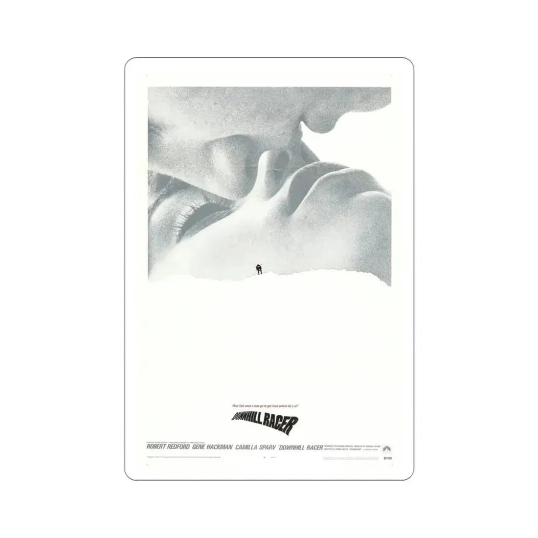 Downhill Racer 1969 Movie Poster STICKER Vinyl Die-Cut Decal 3 Inch - The Sticker Space