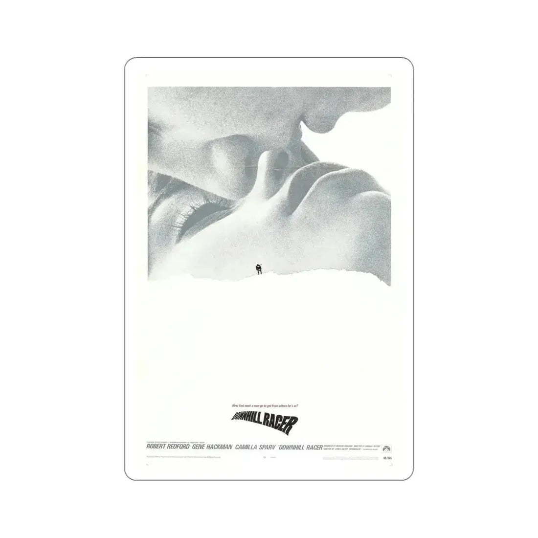 Downhill Racer 1969 Movie Poster STICKER Vinyl Die-Cut Decal 5 Inch - The Sticker Space