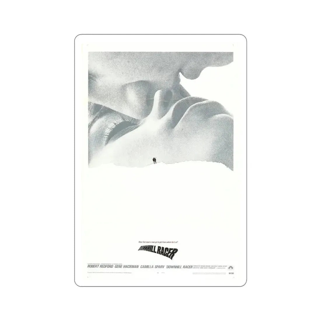 Downhill Racer 1969 Movie Poster STICKER Vinyl Die-Cut Decal 6 Inch - The Sticker Space