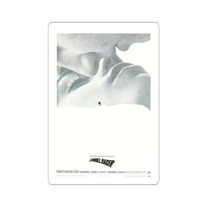 Downhill Racer 1969 Movie Poster - STICKER Vinyl Kiss-Cut Decal 4 Inch White - The Sticker Space