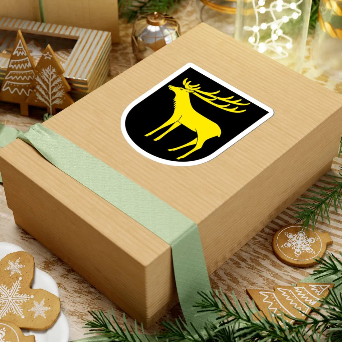 Dozwil-blazon (Switzerland) (Coat of Arms) STICKER Vinyl Kiss-Cut Decal - The Sticker Space