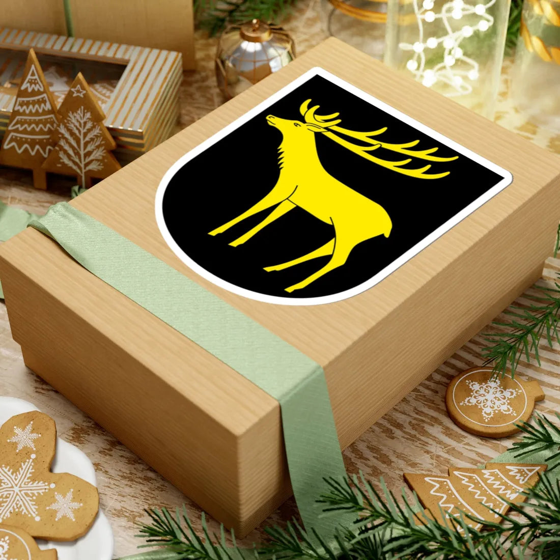 Dozwil-blazon (Switzerland) (Coat of Arms) STICKER Vinyl Kiss-Cut Decal - The Sticker Space