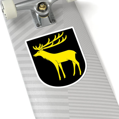 Dozwil-blazon (Switzerland) (Coat of Arms) STICKER Vinyl Kiss-Cut Decal - The Sticker Space