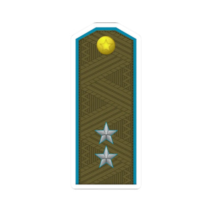 DPRK AirForce OF 7 (Korea) (Military Rank) STICKER Vinyl Kiss-Cut Decal 2 Inch White - The Sticker Space