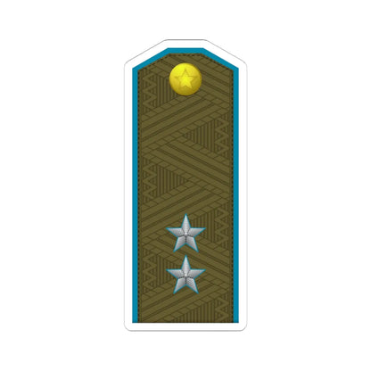 DPRK AirForce OF 7 (Korea) (Military Rank) STICKER Vinyl Kiss-Cut Decal 6 Inch White - The Sticker Space