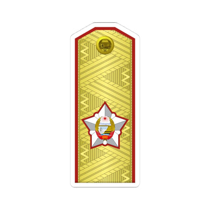 DPRK Army OF 10a (Korea) (Military Rank) STICKER Vinyl Kiss-Cut Decal 4 Inch White - The Sticker Space