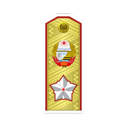 DPRK Army OF 10b (Korea) (Military Rank) STICKER Vinyl Kiss-Cut Decal 2 Inch White - The Sticker Space