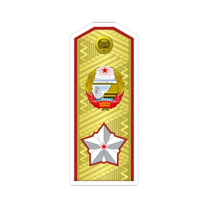 DPRK Army OF 10b (Korea) (Military Rank) STICKER Vinyl Kiss-Cut Decal 3 Inch White - The Sticker Space