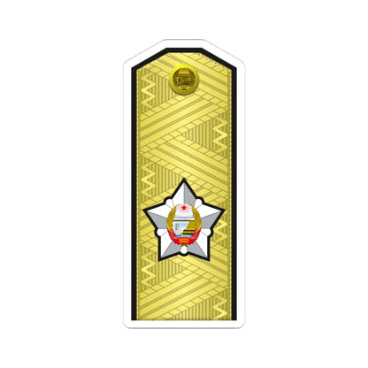 DPRK Navy OF 10a (Korea) (Military Rank) STICKER Vinyl Kiss-Cut Decal 4 Inch White - The Sticker Space