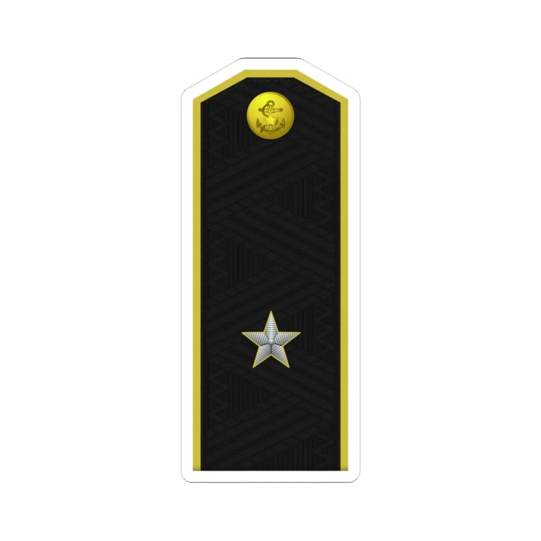 DPRK Navy OF 6 (Korea) (Military Rank) STICKER Vinyl Kiss-Cut Decal 3 Inch White - The Sticker Space