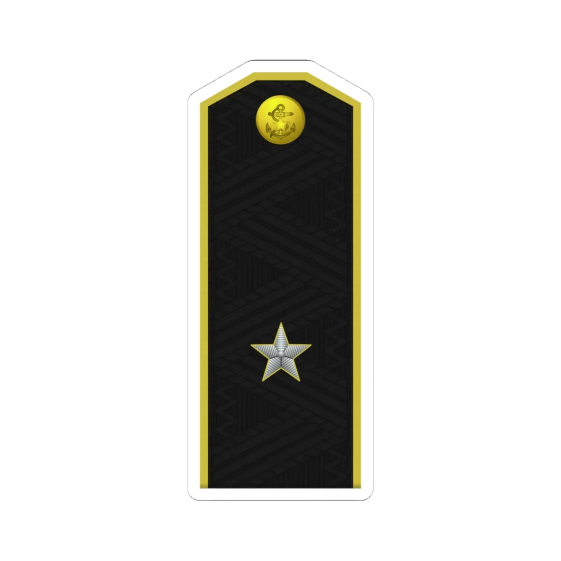 DPRK Navy OF 6 (Korea) (Military Rank) STICKER Vinyl Kiss-Cut Decal 4 Inch White - The Sticker Space