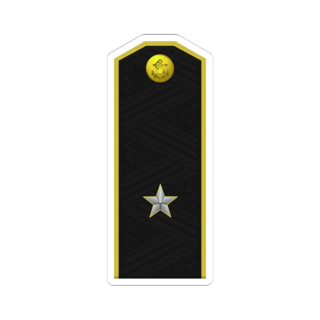 DPRK Navy OF 6 (Korea) (Military Rank) STICKER Vinyl Kiss-Cut Decal 6 Inch White - The Sticker Space
