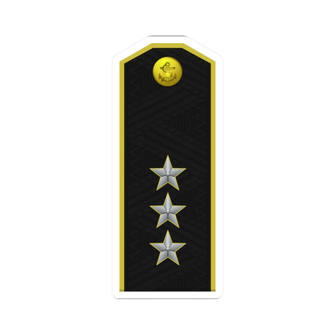 DPRK Navy OF 8 (Korea) (Military Rank) STICKER Vinyl Kiss-Cut Decal 2 Inch White - The Sticker Space