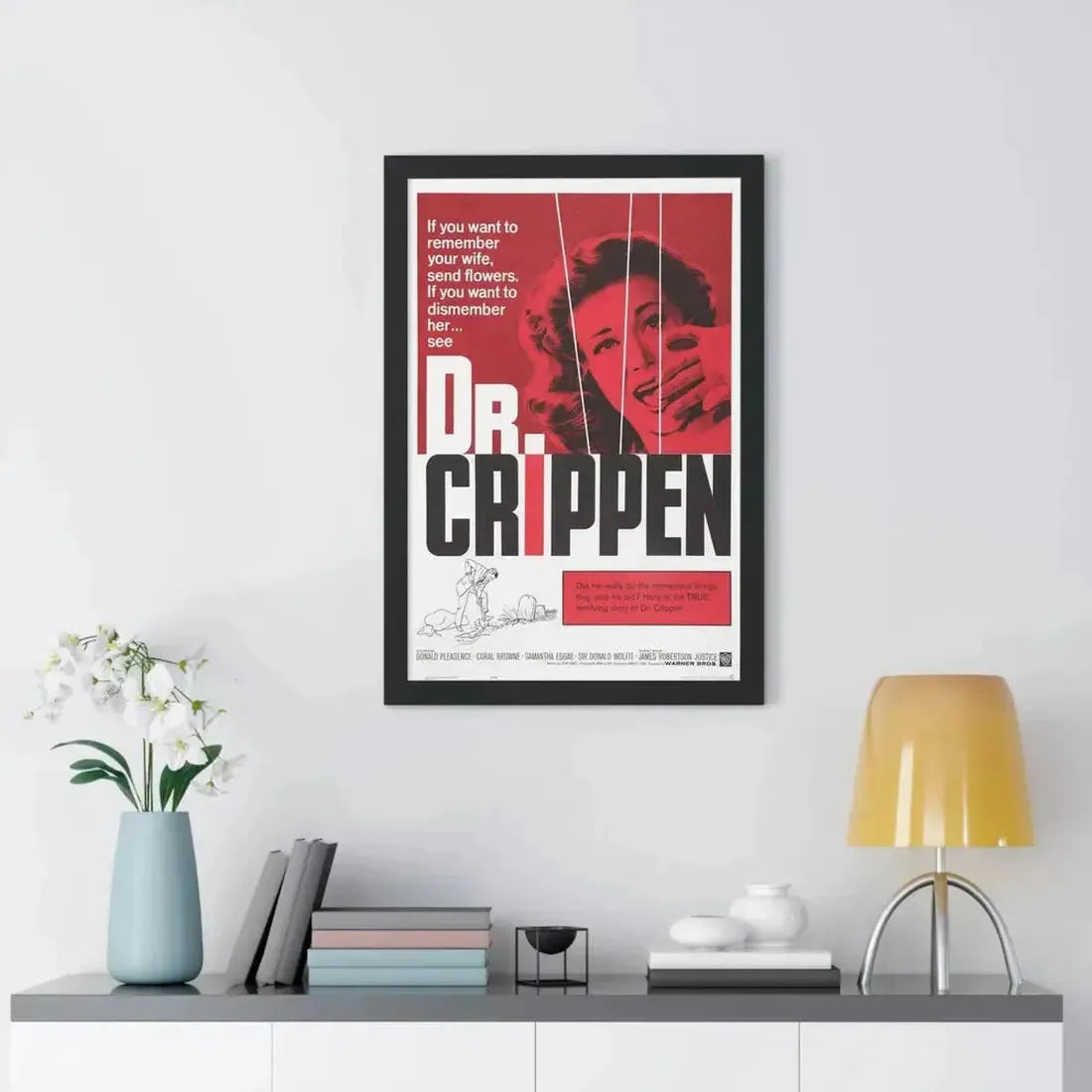 DR. CRIPPEN 1962 - Framed Movie Poster - The Sticker Space