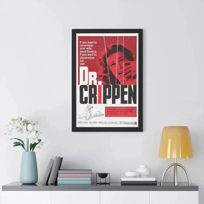 DR. CRIPPEN 1962 - Framed Movie Poster - The Sticker Space