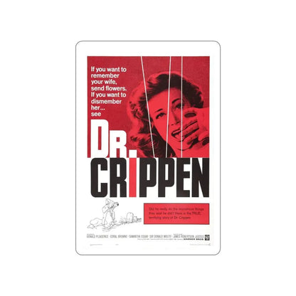 DR. CRIPPEN 1962 Movie Poster STICKER Vinyl Die-Cut Decal 6 Inch - The Sticker Space