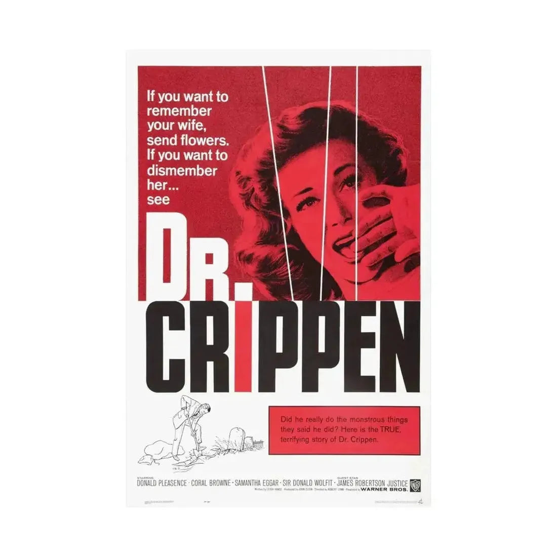 DR. CRIPPEN 1962 - Paper Movie Poster - The Sticker Space
