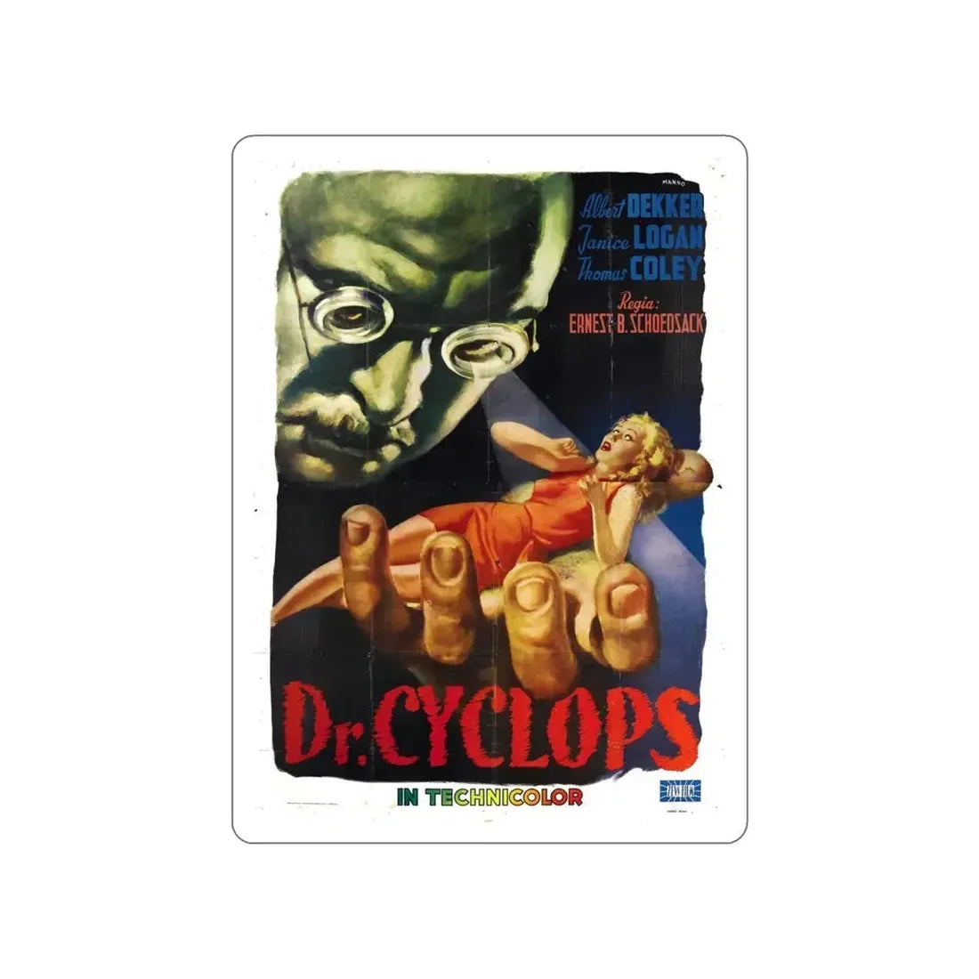 DR. CYCLOPS 1940 Movie Poster STICKER Vinyl Die-Cut Decal - The Sticker Space