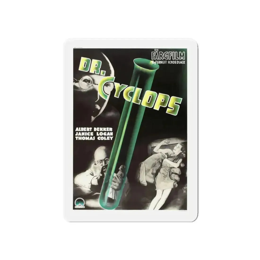 DR. CYCLOPS (3) 1940 Movie Poster - Refrigerator Magnet - The Sticker Space