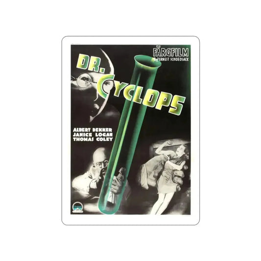 DR. CYCLOPS (3) 1940 Movie Poster STICKER Vinyl Die-Cut Decal 2 Inch - The Sticker Space