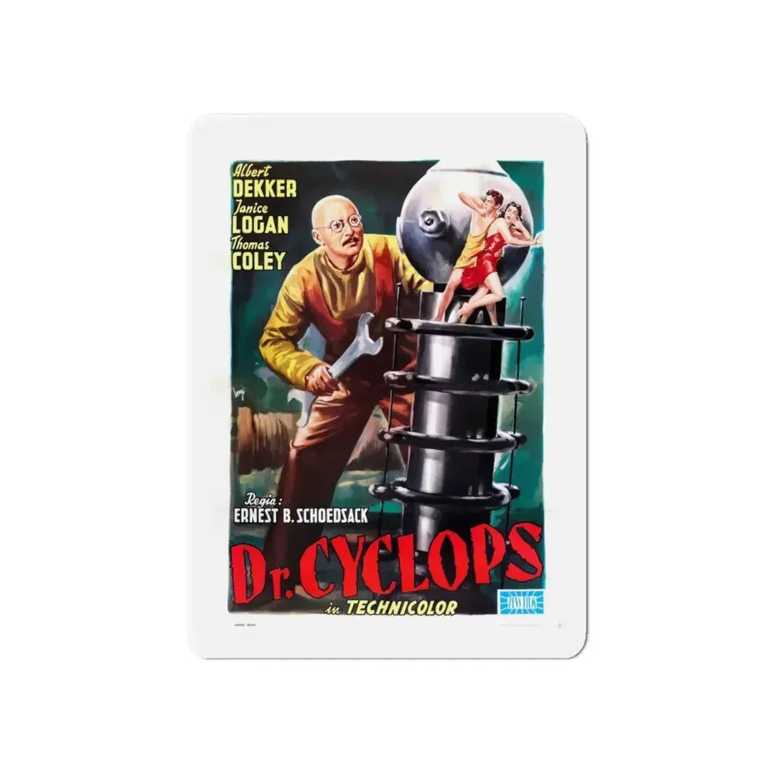 DR. CYCLOPS (SPANISH) 1940 Movie Poster - Refrigerator Magnet 6 Inch - The Sticker Space