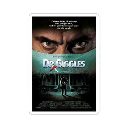 Dr Giggles 1992 Movie Poster STICKER Vinyl Die-Cut Decal 3 Inch - The Sticker Space