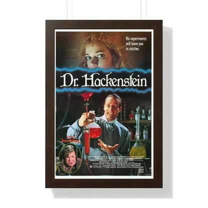 DR. HACKENSTEIN 1988 - Framed Movie Poster 16″ x 24″ Walnut - The Sticker Space
