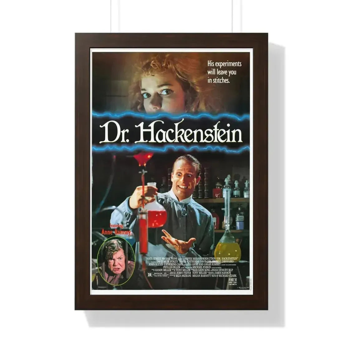 DR. HACKENSTEIN 1988 - Framed Movie Poster - The Sticker Space