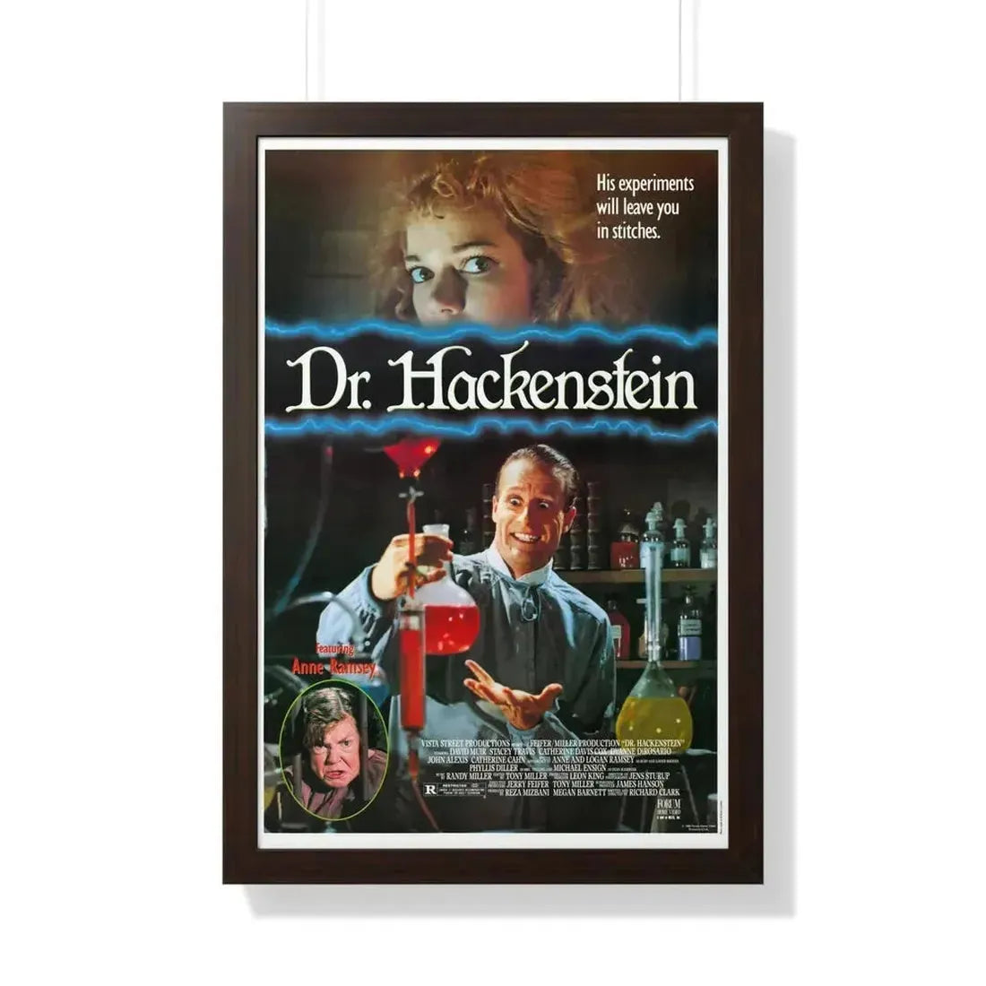 DR. HACKENSTEIN 1988 - Framed Movie Poster - The Sticker Space