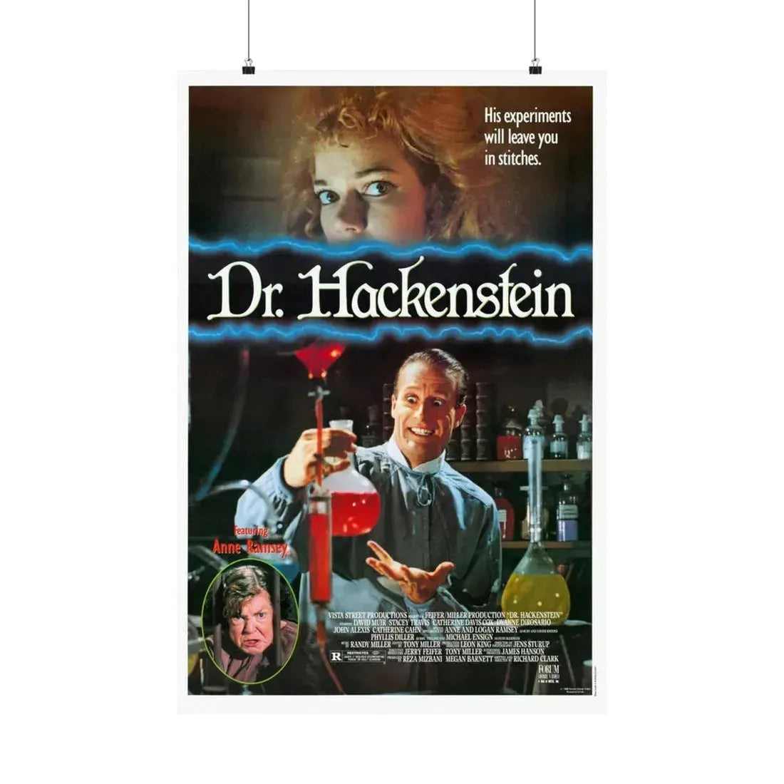 DR. HACKENSTEIN 1988 - Paper Movie Poster 24″ x 36″ Matte - The Sticker Space