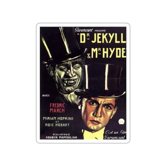 DR. JEKYLL AND MR. HYDE 1931 Movie Poster STICKER Vinyl Die-Cut Decal 2 Inch - The Sticker Space