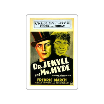 DR. JEKYLL AND MR. HYDE (3) 1931 Movie Poster STICKER Vinyl Die-Cut Decal 3 Inch - The Sticker Space