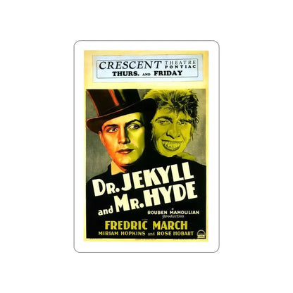 DR. JEKYLL AND MR. HYDE (3) 1931 Movie Poster STICKER Vinyl Die-Cut Decal - The Sticker Space