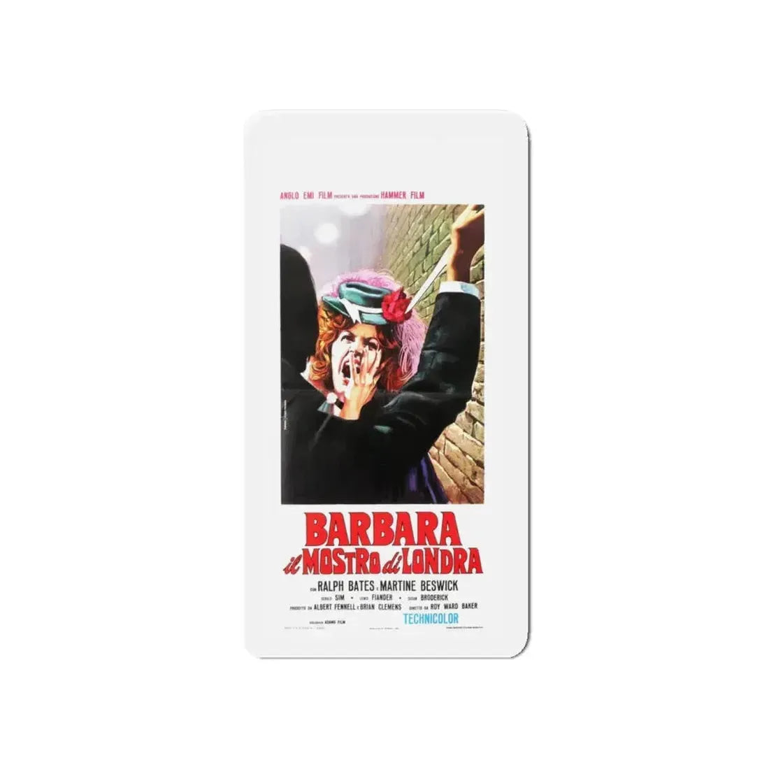 DR. JEKYLL AND SISTER HYDE (ITALIAN) 1971 Movie Poster - Refrigerator Magnet 5 Inch - The Sticker Space