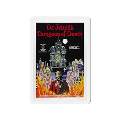 DR. JEKYLL'S DUNGEON OF DEATH 1979 Movie Poster - Refrigerator Magnet 3 Inch - The Sticker Space