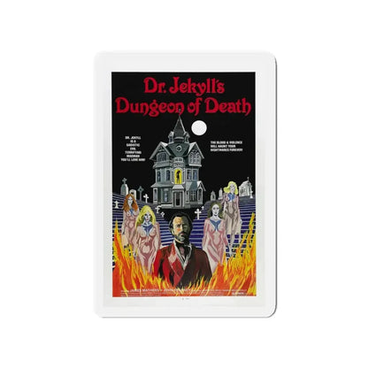 DR. JEKYLL'S DUNGEON OF DEATH 1979 Movie Poster - Refrigerator Magnet 4 Inch - The Sticker Space
