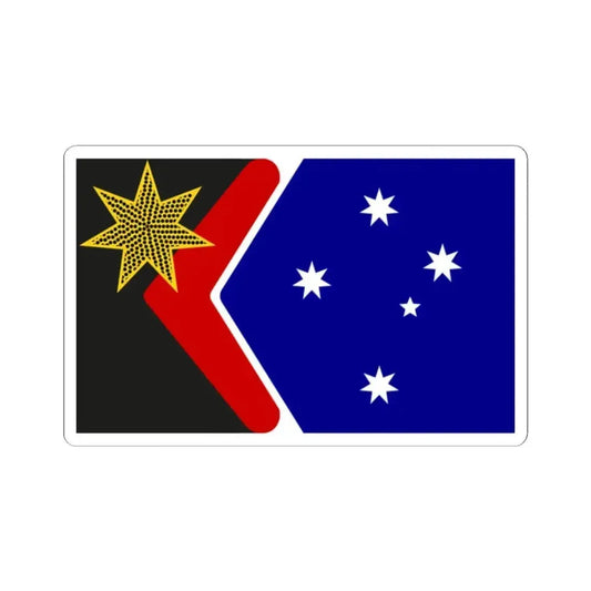 Dr. John C. Blaxlands Proposal 2013 Australian Flag Proposal (Australia) STICKER Vinyl Kiss-Cut Decal 2 Inch White - The Sticker Space