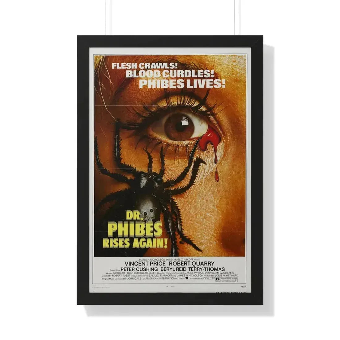 DR. PHIBES RISES AGAIN! 1972 - Framed Movie Poster 20" x 30" Black - The Sticker Space