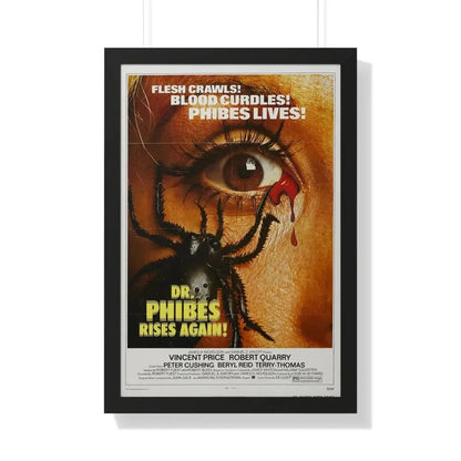 DR. PHIBES RISES AGAIN! 1972 - Framed Movie Poster 20" x 30" Black - The Sticker Space