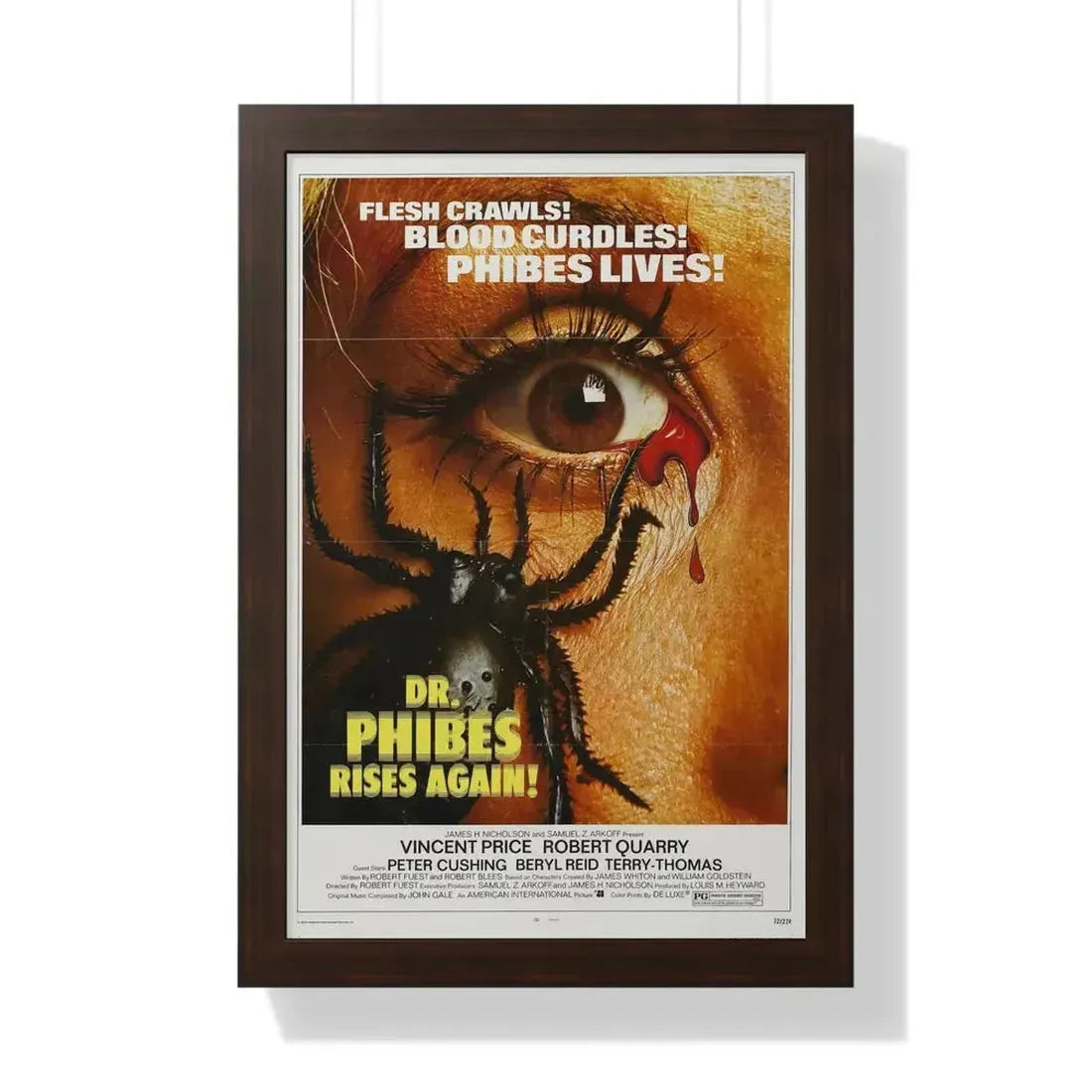 DR. PHIBES RISES AGAIN! 1972 - Framed Movie Poster - The Sticker Space