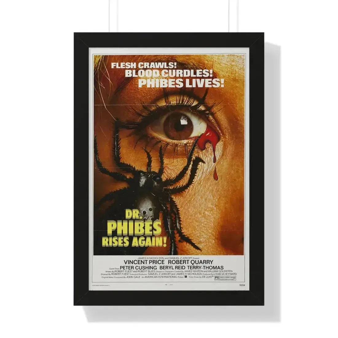 DR. PHIBES RISES AGAIN! 1972 - Framed Movie Poster - The Sticker Space