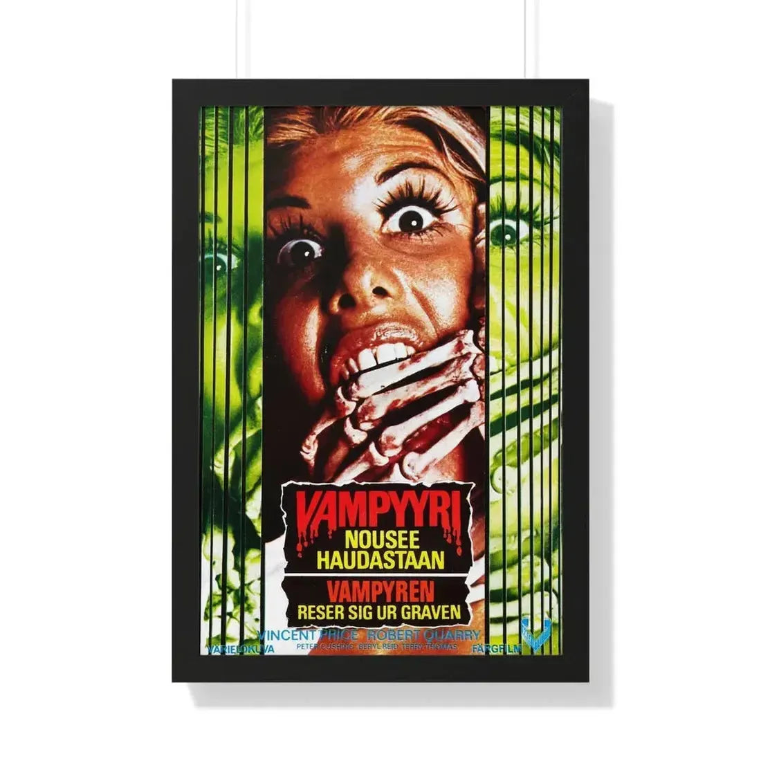 DR. PHIBES RISES AGAIN! (2) 1972 - Framed Movie Poster 20" x 30" Black - The Sticker Space