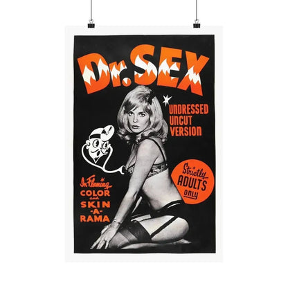 DR. SEX 1964 - Paper Movie Poster - The Sticker Space
