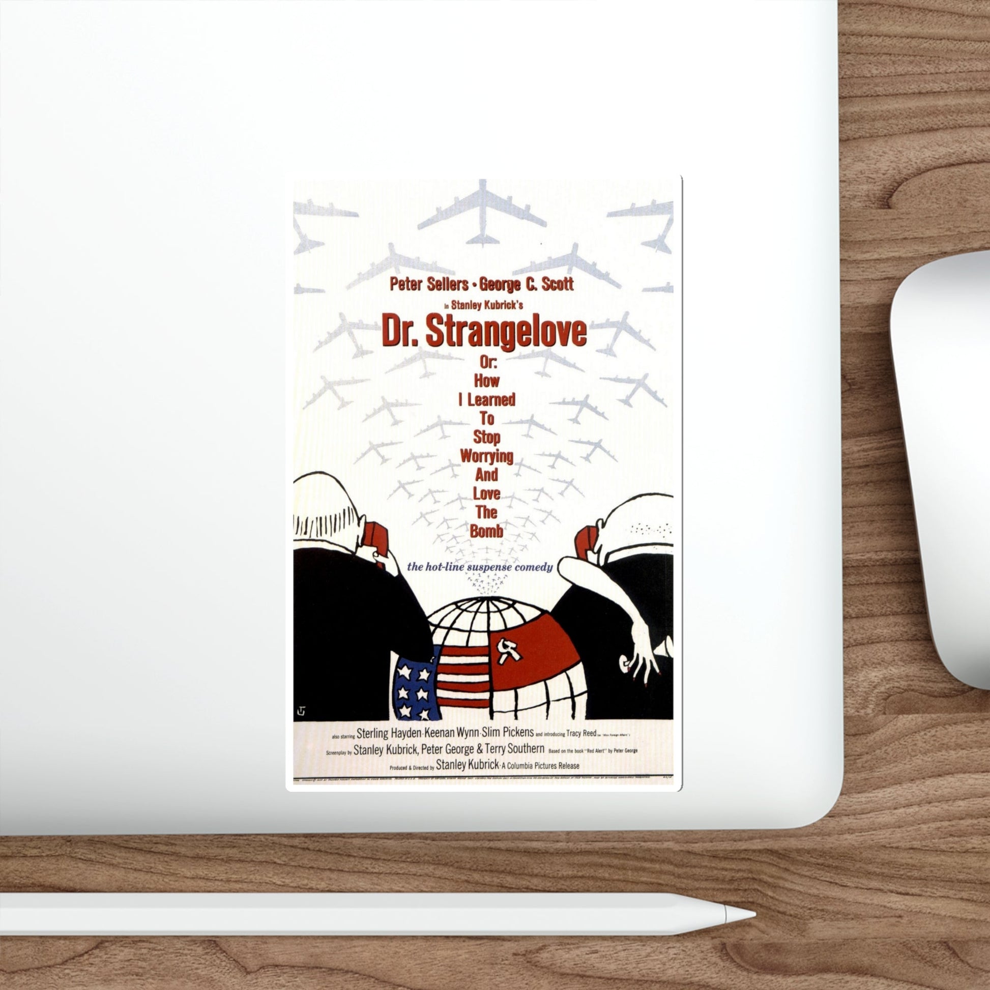 Dr Strangelove or How I Learned to Stop Worrying and Love the Bomb 1964 Movie Poster STICKER Vinyl Die-Cut Decal-The Sticker Space