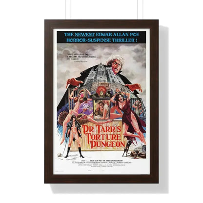 DR. TARR'S TORTURE DUNGEON 1973 - Framed Movie Poster 16″ x 24″ Walnut - The Sticker Space