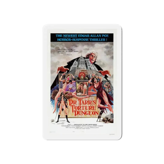 DR. TARR'S TORTURE DUNGEON 1973 Movie Poster - Refrigerator Magnet 6 Inch - The Sticker Space