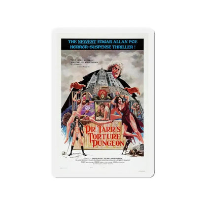 DR. TARR'S TORTURE DUNGEON 1973 Movie Poster - Refrigerator Magnet - The Sticker Space