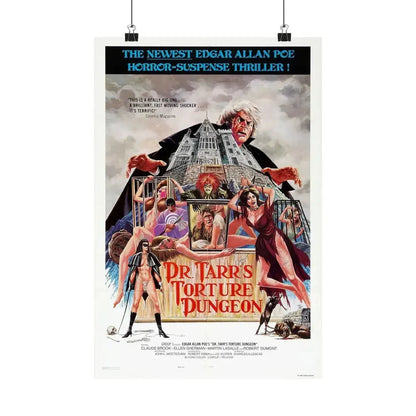 DR. TARR'S TORTURE DUNGEON 1973 - Paper Movie Poster 12″ x 18″ Matte - The Sticker Space